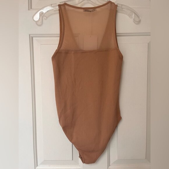 NWT ZARA Combination Tulle Bodysuit S - Picture 6 of 15